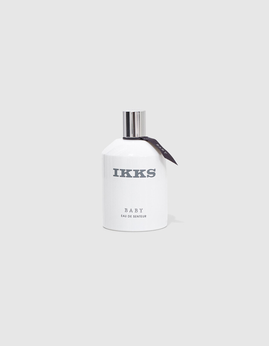 babyduft-geschenkset mit grau-weißem kuschelkissen 100 ml