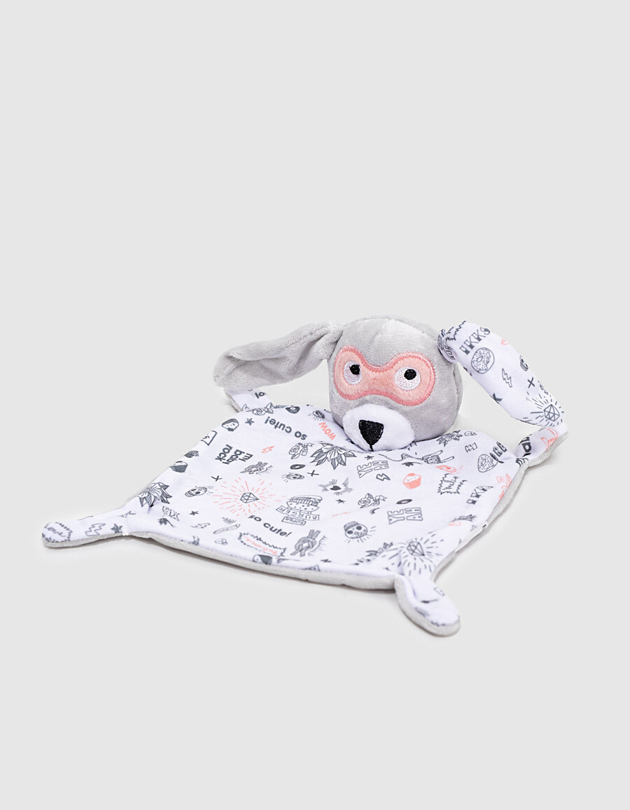 babyduft-geschenkset mit rosa-weißem kuscheltier 100 ml