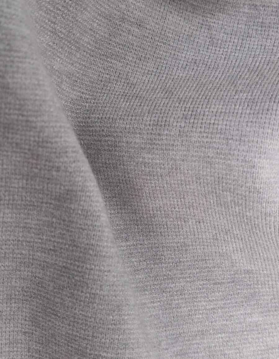 graues strick-outfit für jungen strickjacke und hose