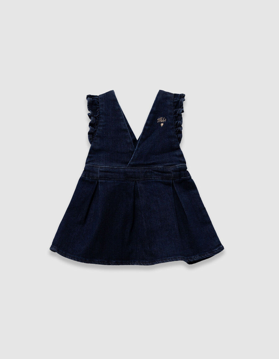 jeanskleid und t-shirt-outfit für babys