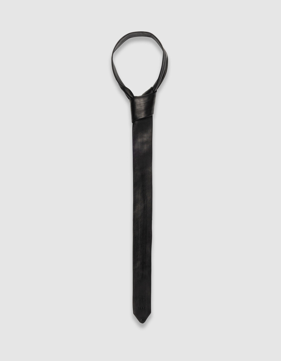 schwarze lederkrawatte für damen