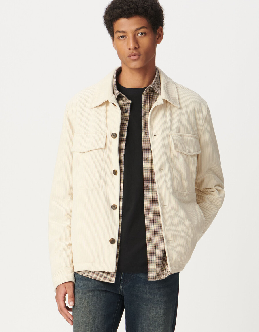 weiße cordjacke für herren
