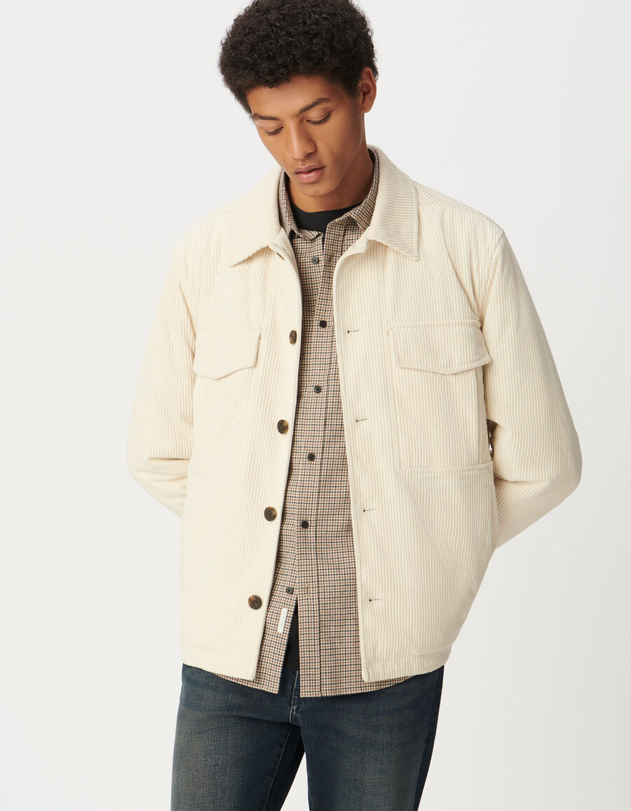 weiße cordjacke für herren