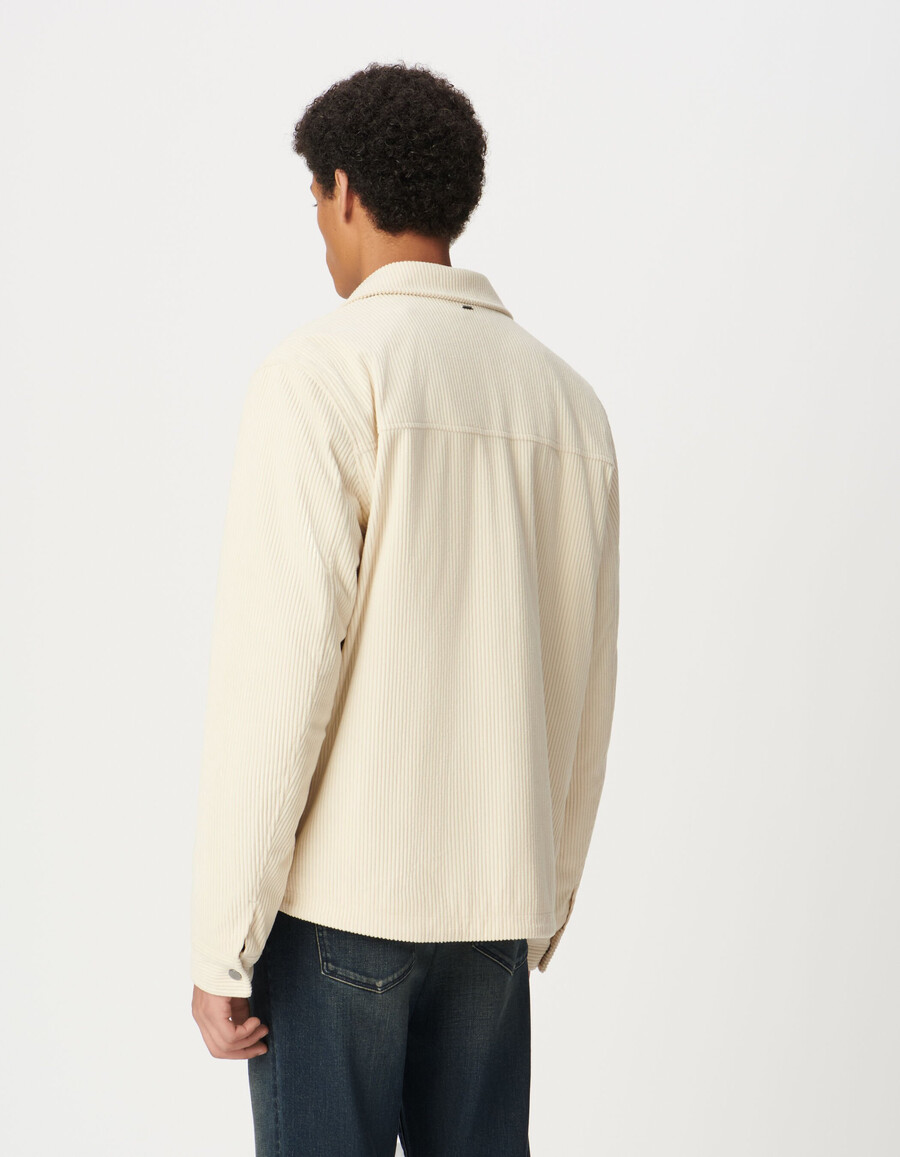 weiße cordjacke für herren