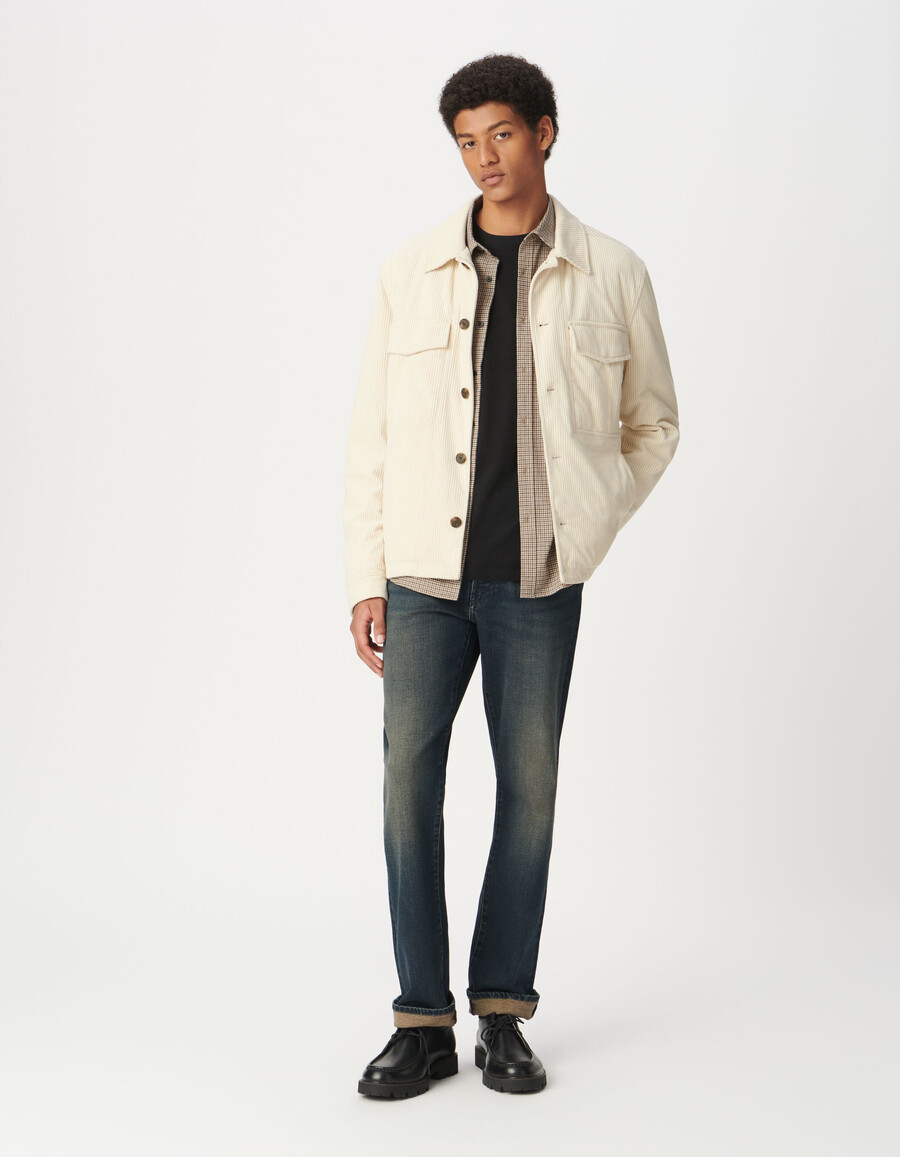 weiße cordjacke für herren