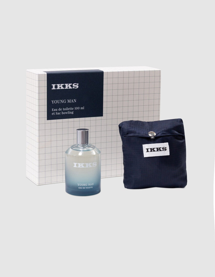 young man 100ml geschenkset und bowlingtasche