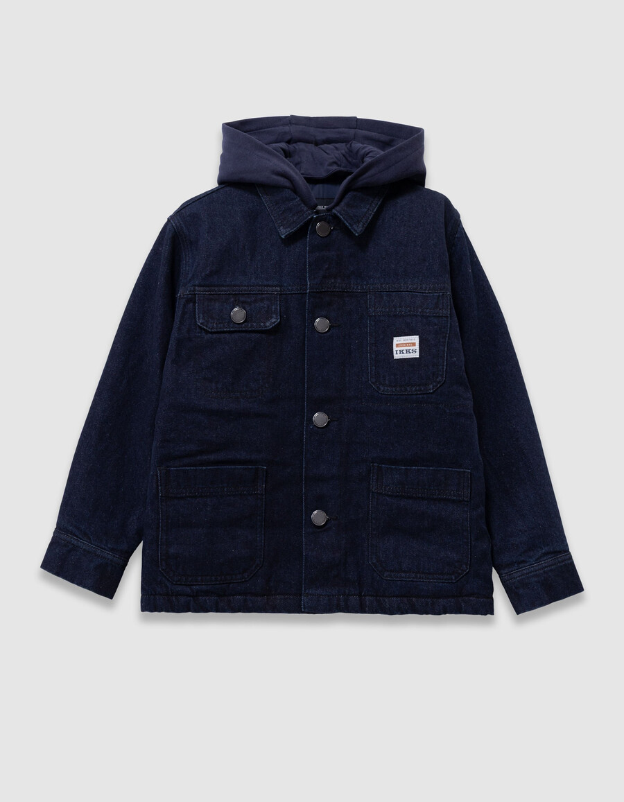 raw-denim-arbeiterjacke für jungen