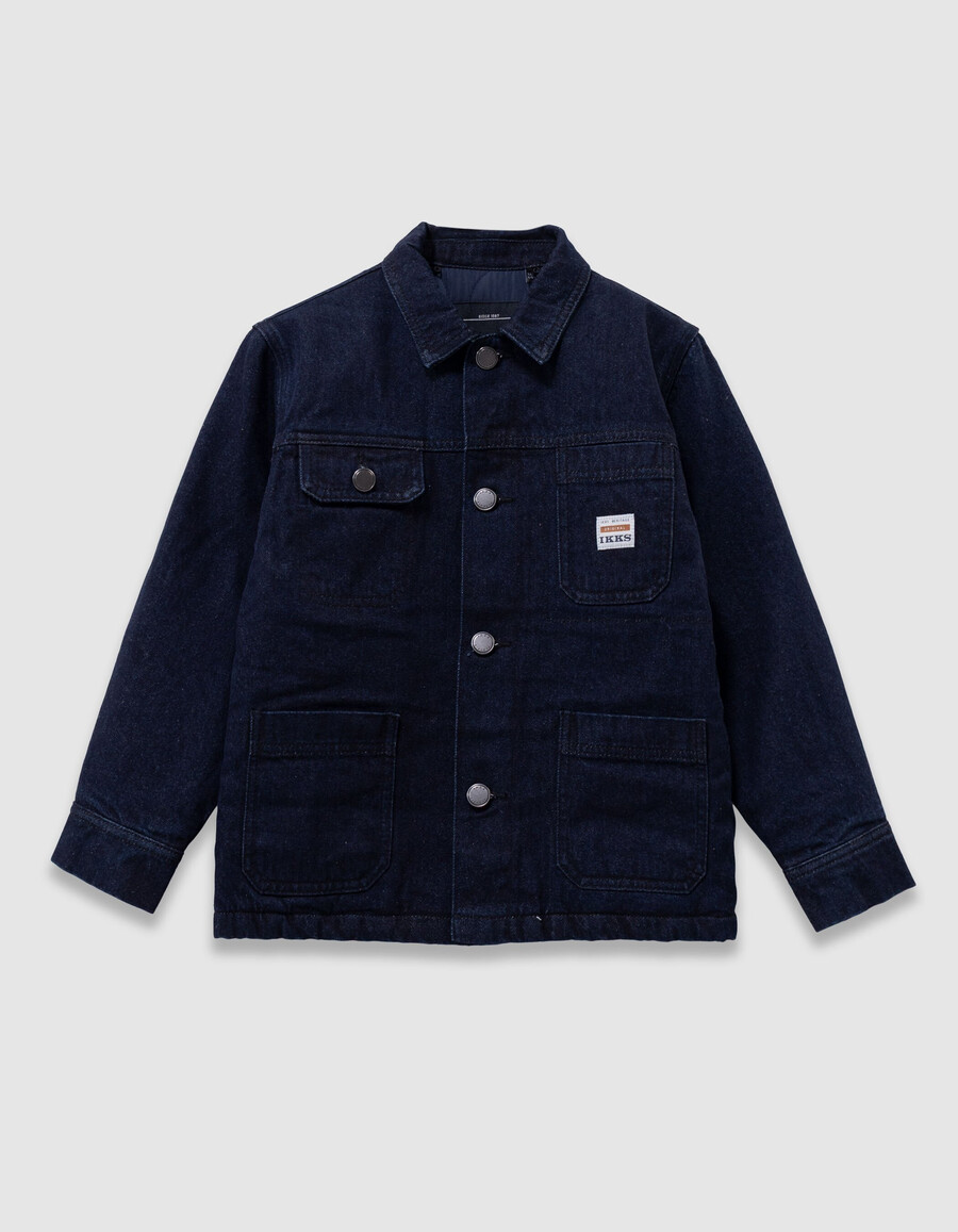 raw-denim-arbeiterjacke für jungen