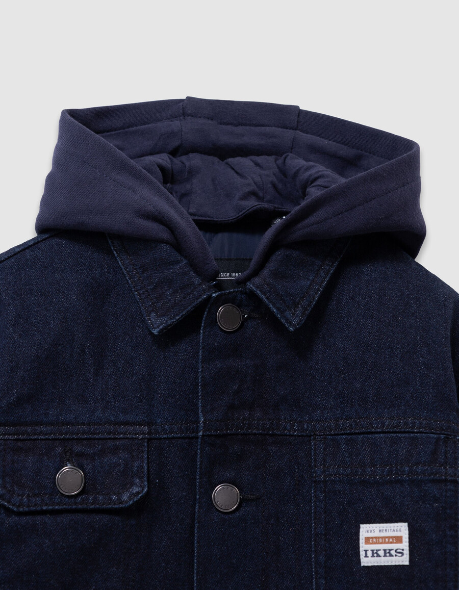 raw-denim-arbeiterjacke für jungen