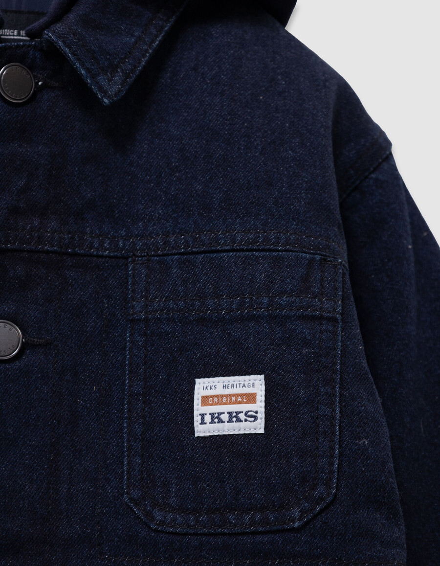 raw-denim-arbeiterjacke für jungen