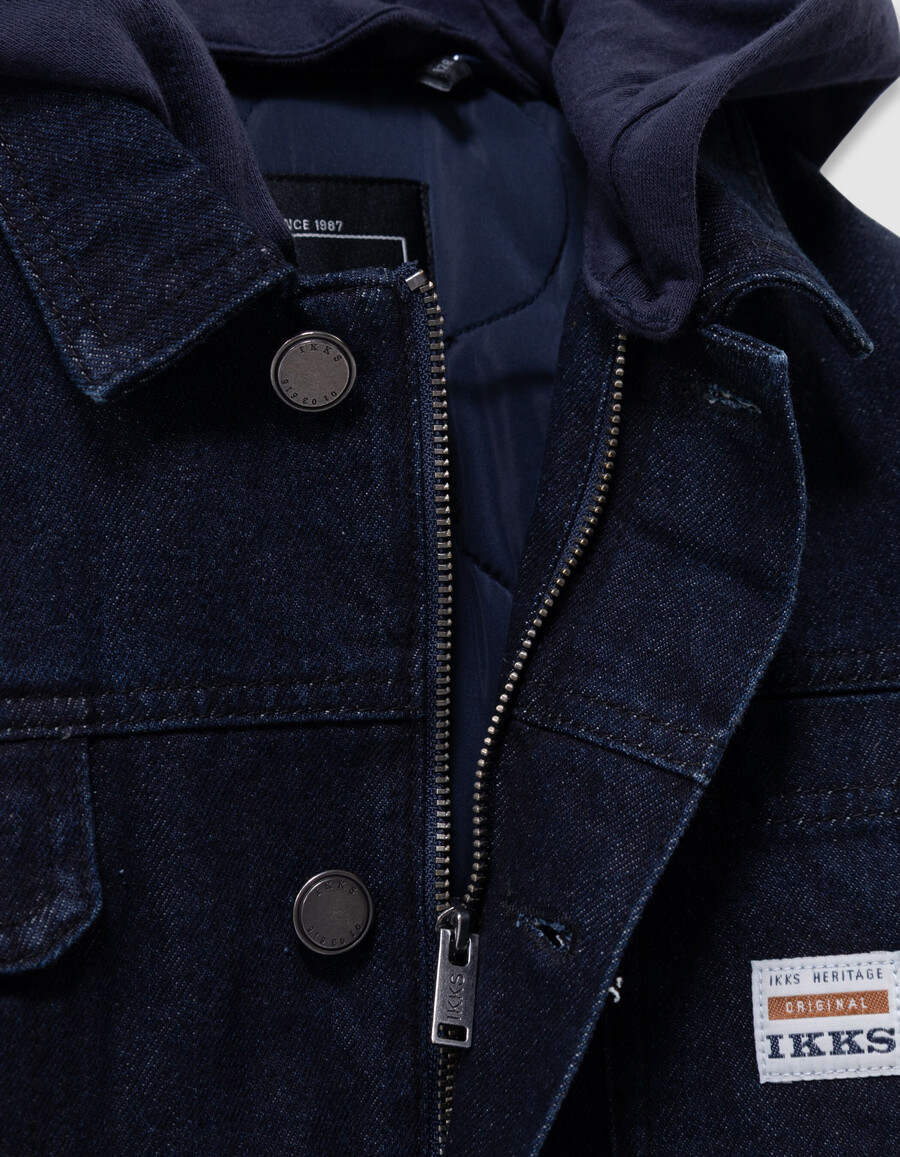 raw-denim-arbeiterjacke für jungen