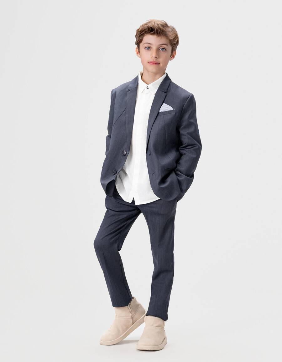 marineblaue anzugjacke für jungen