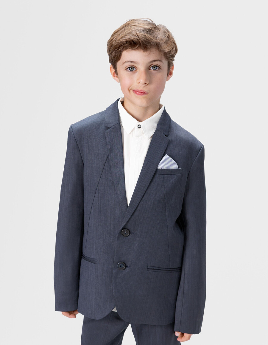 marineblaue anzugjacke für jungen