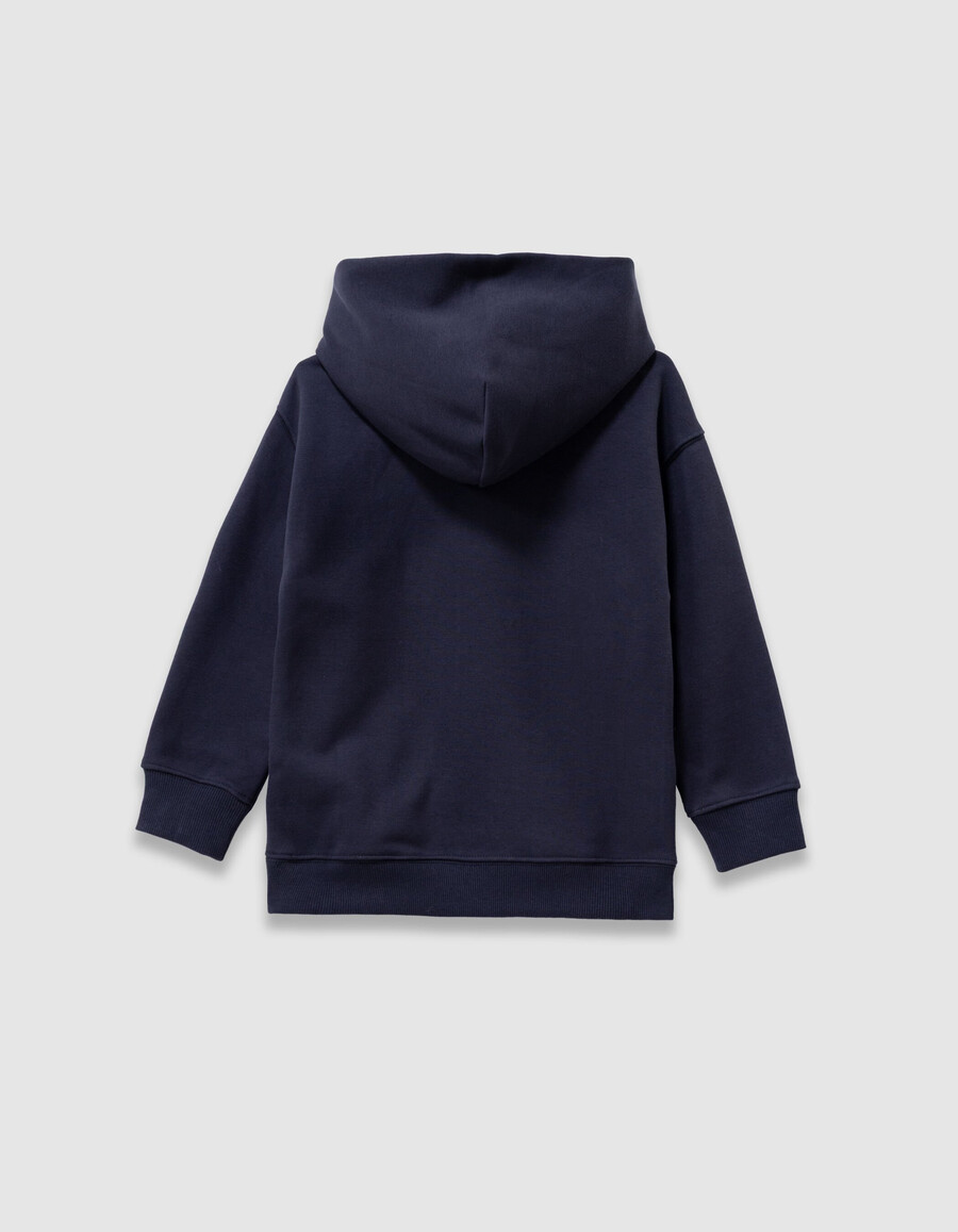 marineblauer kapuzenpullover für jungen mit lentikularbild