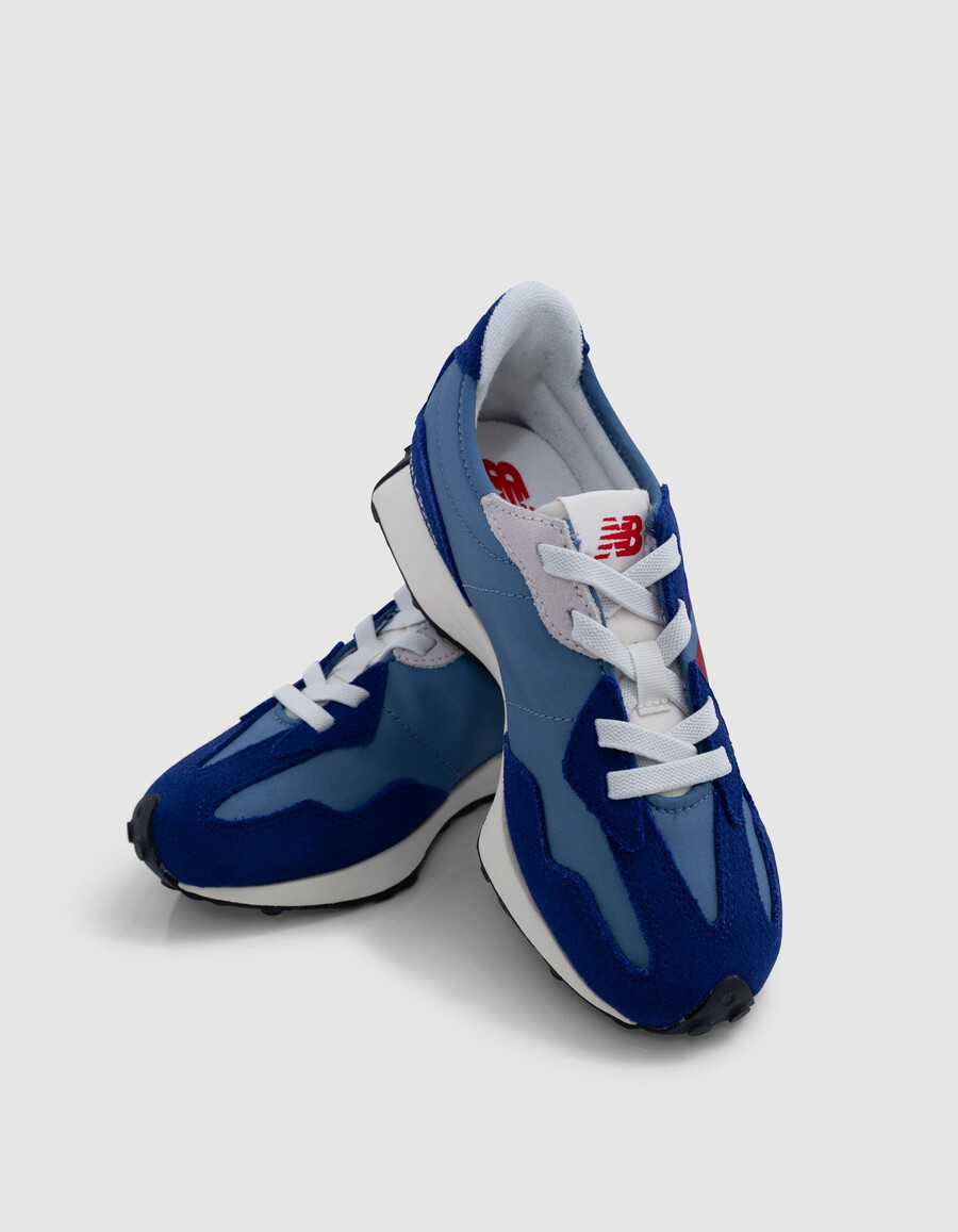 new balance 327 sneaker für jungen blau und rot