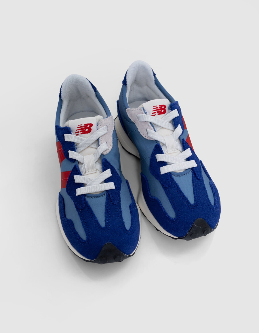 new balance 327 sneaker für jungen blau und rot
