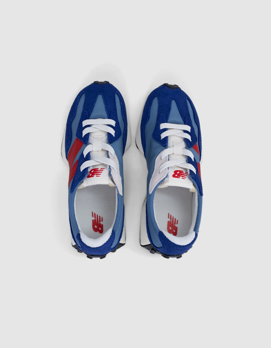 new balance 327 sneaker für jungen blau und rot