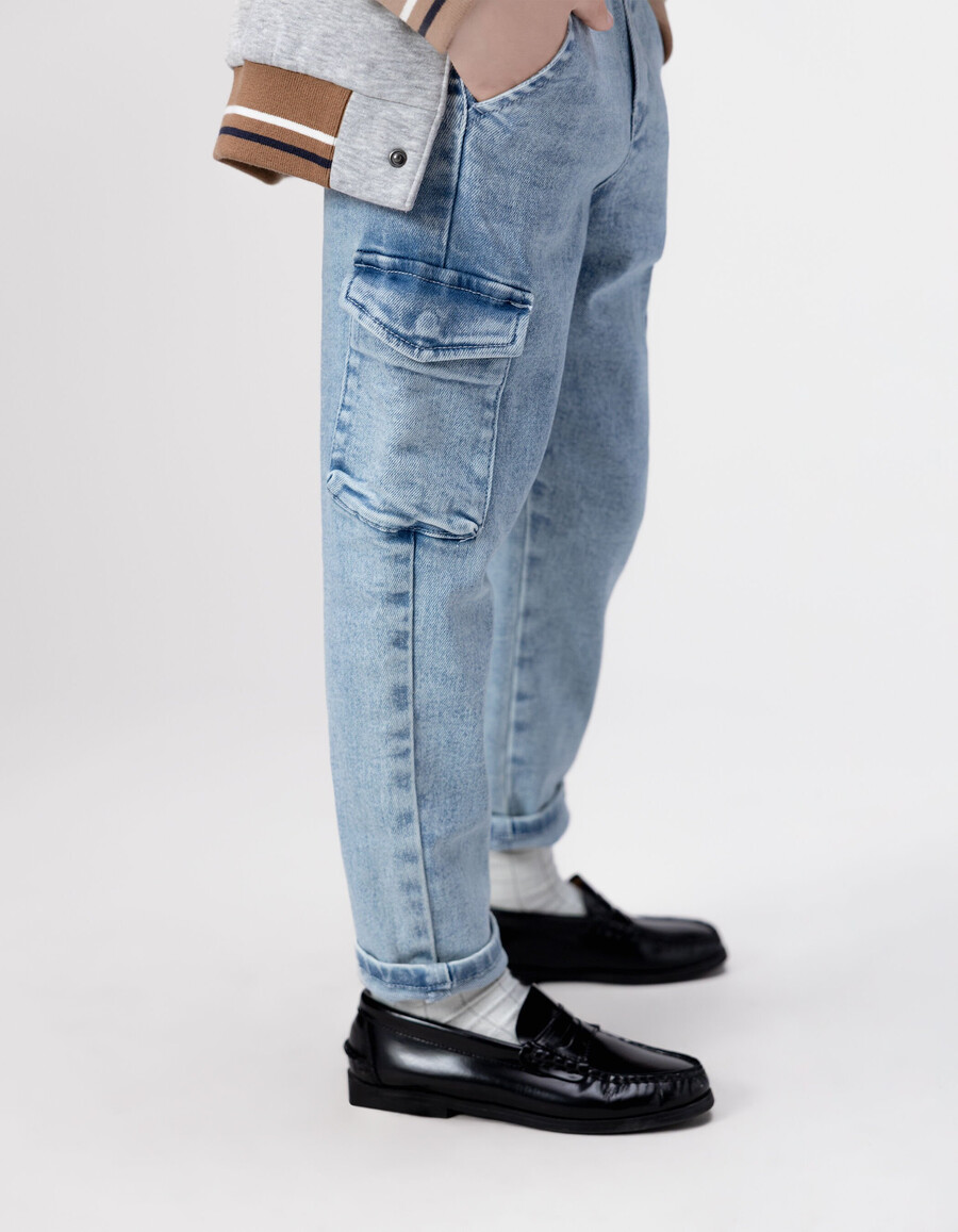 jogger battle blue jeans für jungen