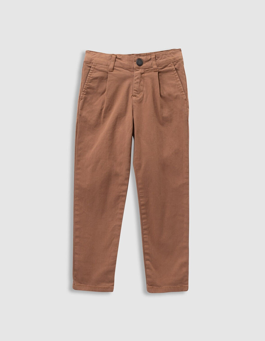 hellbraune locker sitzende chinos für jungen