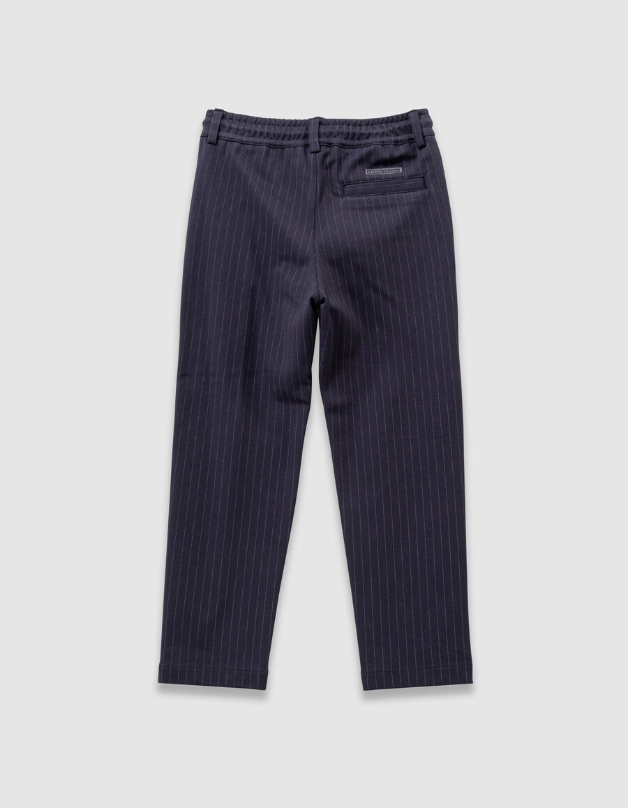 marineblaue jogginghose mit nadelstreifen locker geschnitten