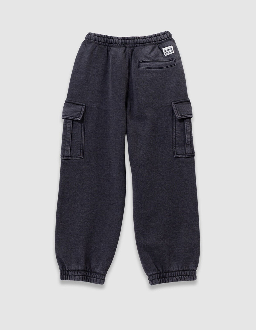 schwarze cargo-jogginghose für jungen