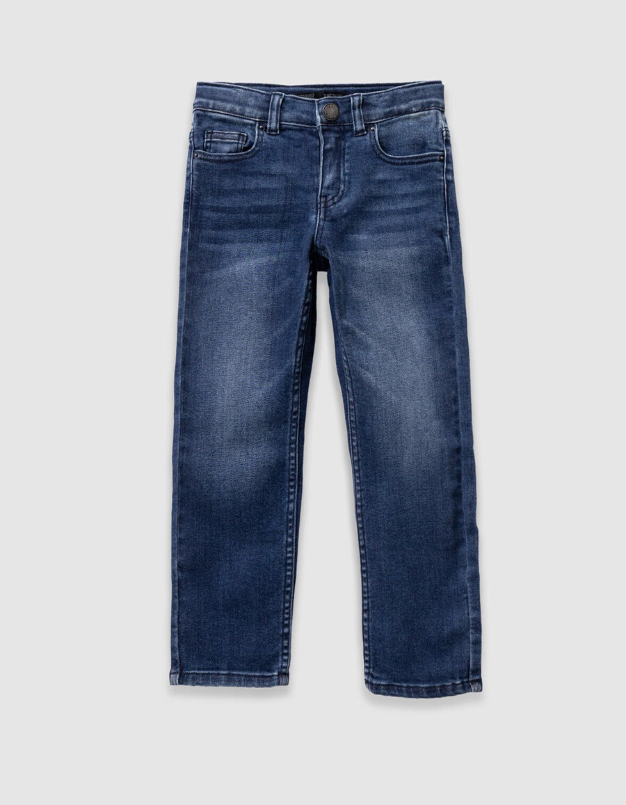 marineblaue gerade geschnittene jeans für jungen