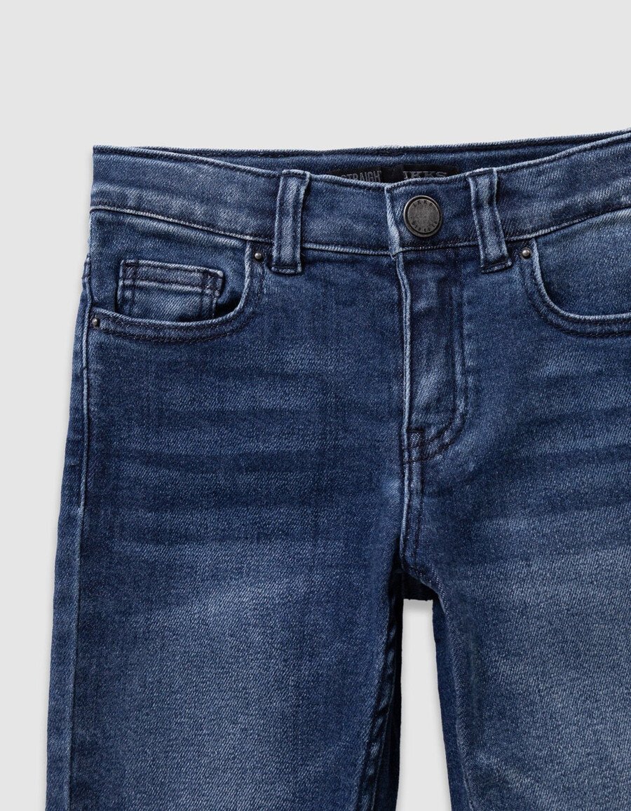 marineblaue gerade geschnittene jeans für jungen