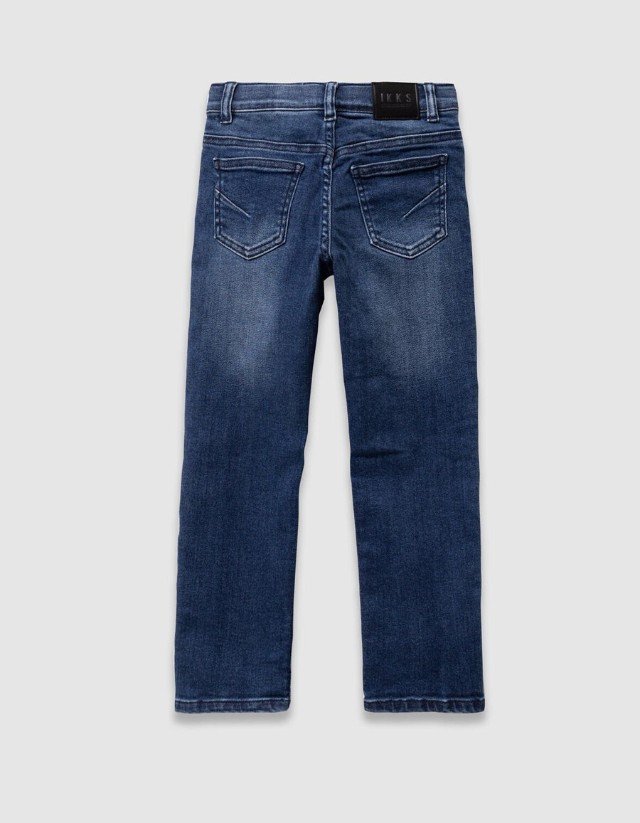 marineblaue gerade geschnittene jeans für jungen