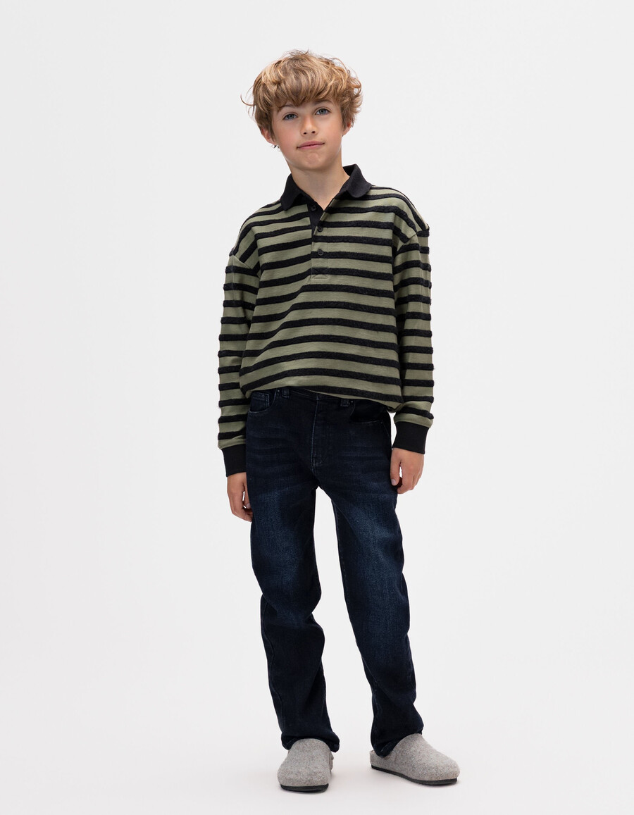 raw blue straight jeans für jungen