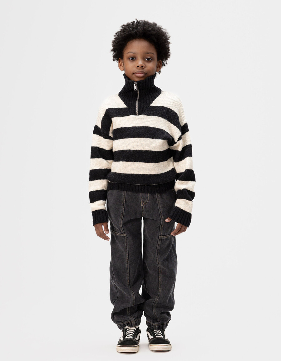 schwarze lockere jogging-jeans für jungen