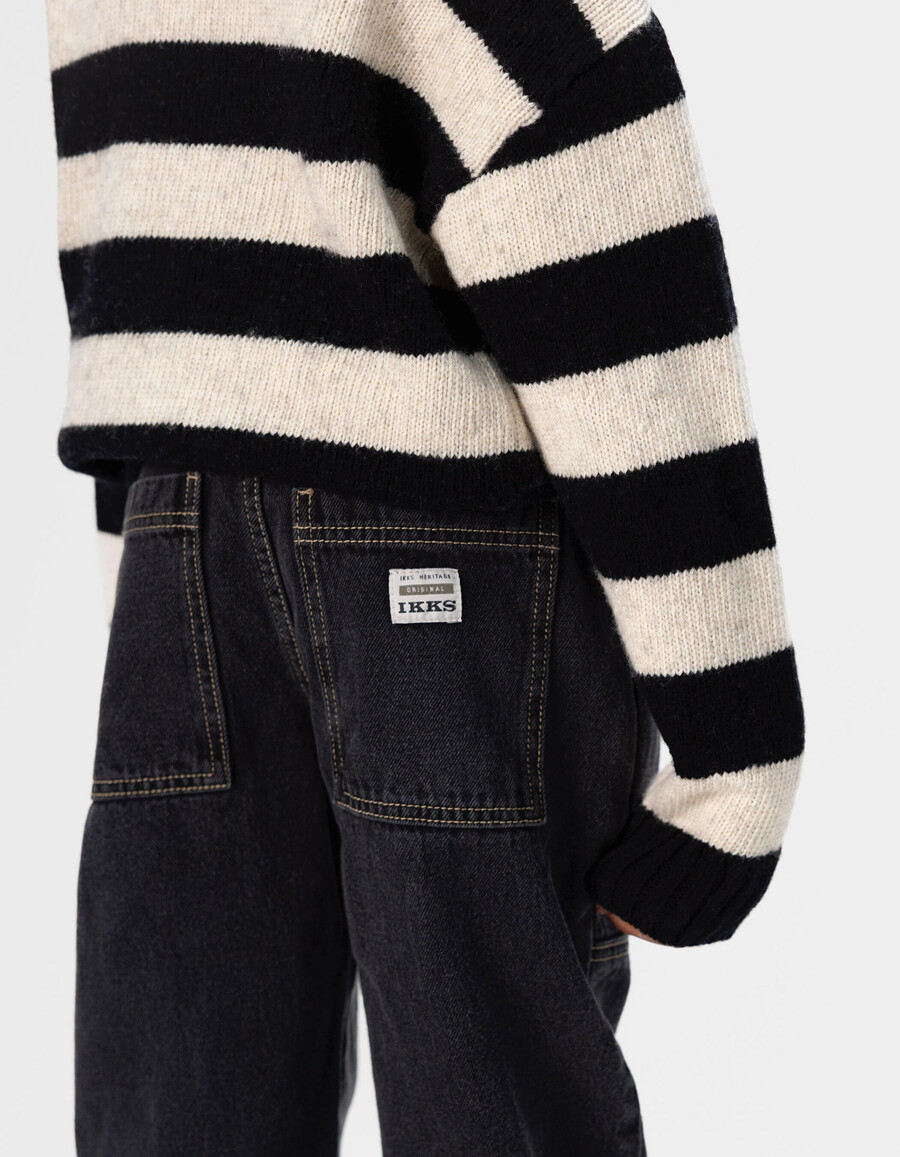 schwarze lockere jogging-jeans für jungen