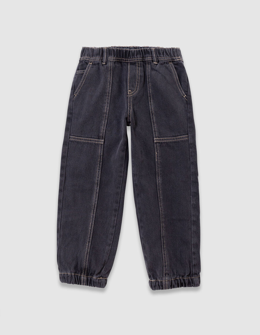 schwarze lockere jogging-jeans für jungen