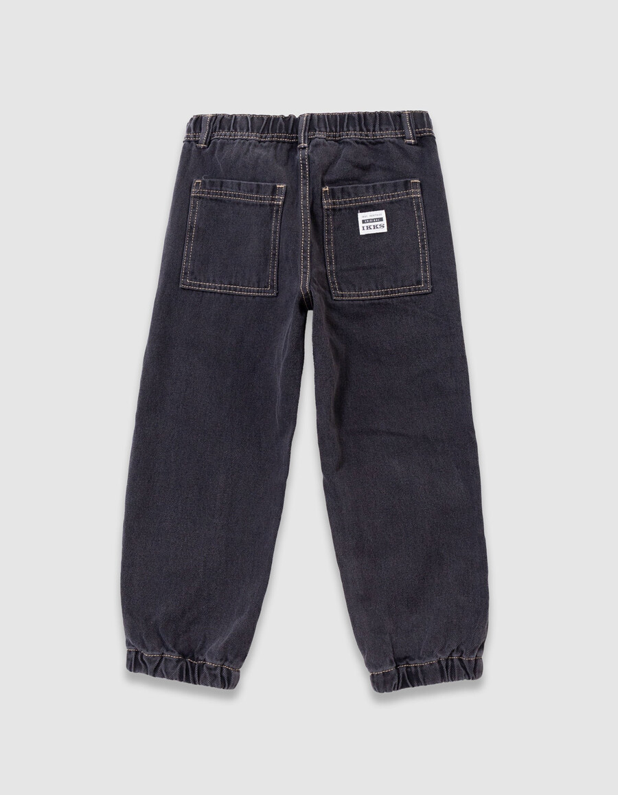 schwarze lockere jogging-jeans für jungen