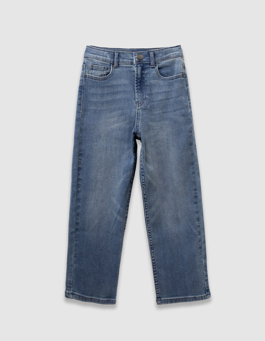 baggy jeans in hellblauem used-look für jungen