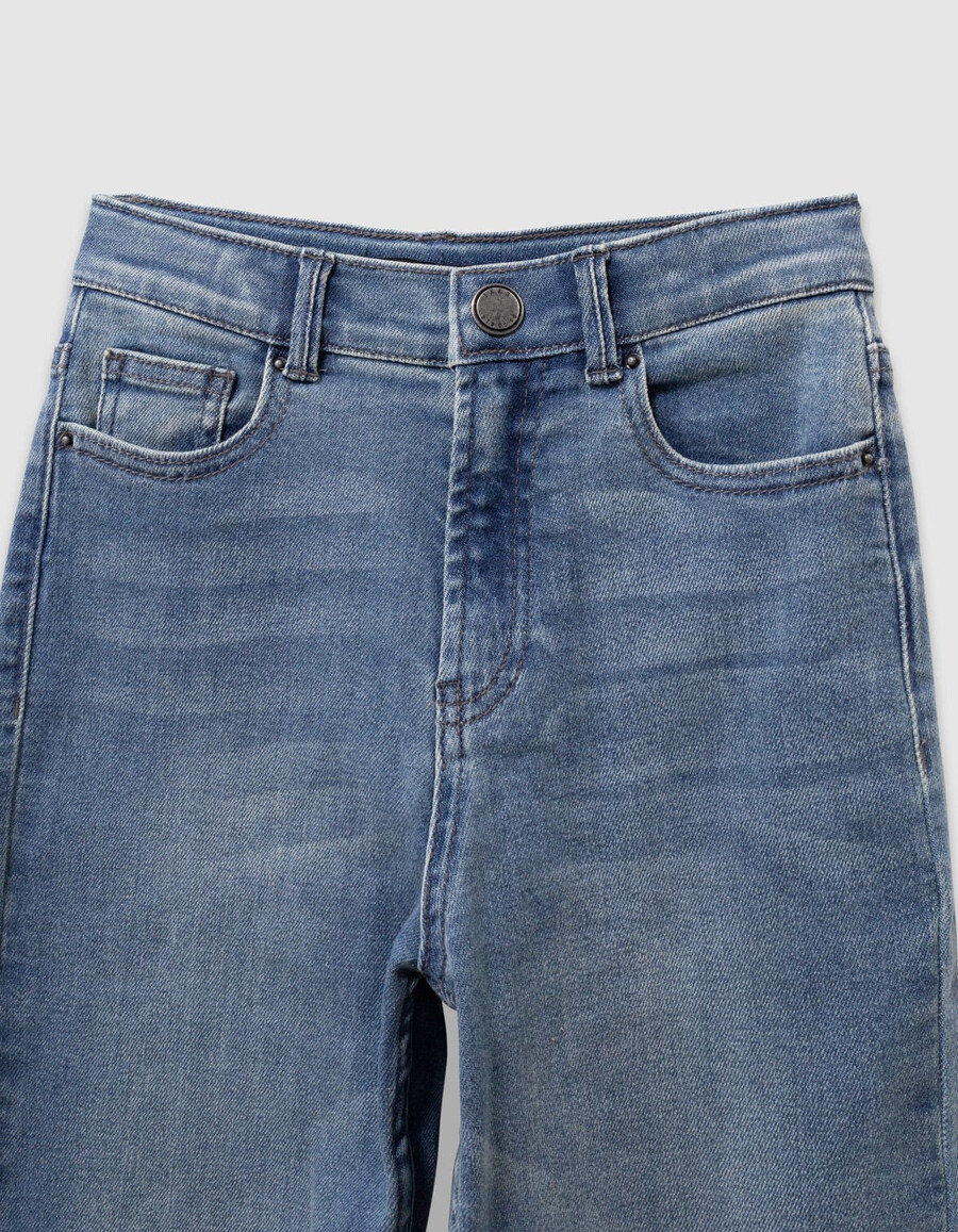 baggy jeans in hellblauem used-look für jungen
