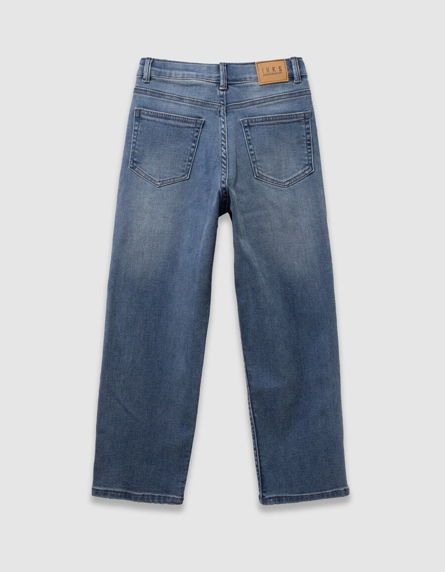 baggy jeans in hellblauem used-look für jungen