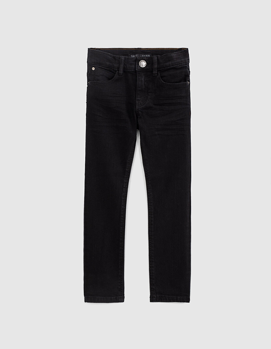 schwarze slim-fit-hose für jungen