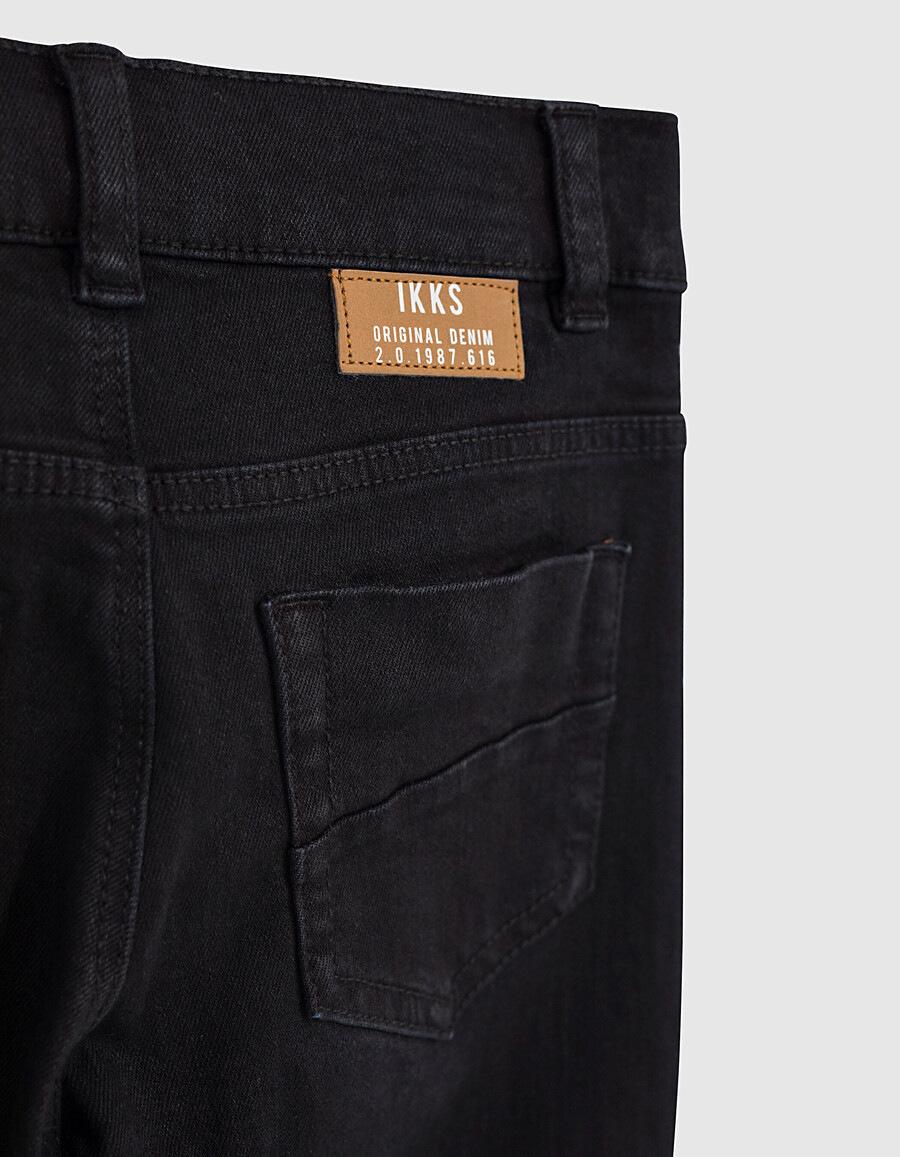 schwarze slim-fit-hose für jungen