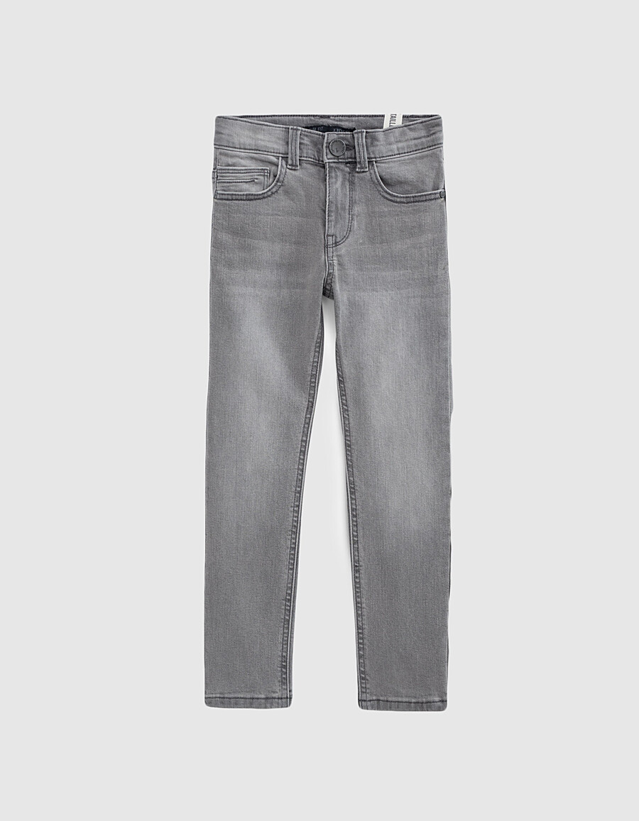 graue slim-fit-hose für jungen