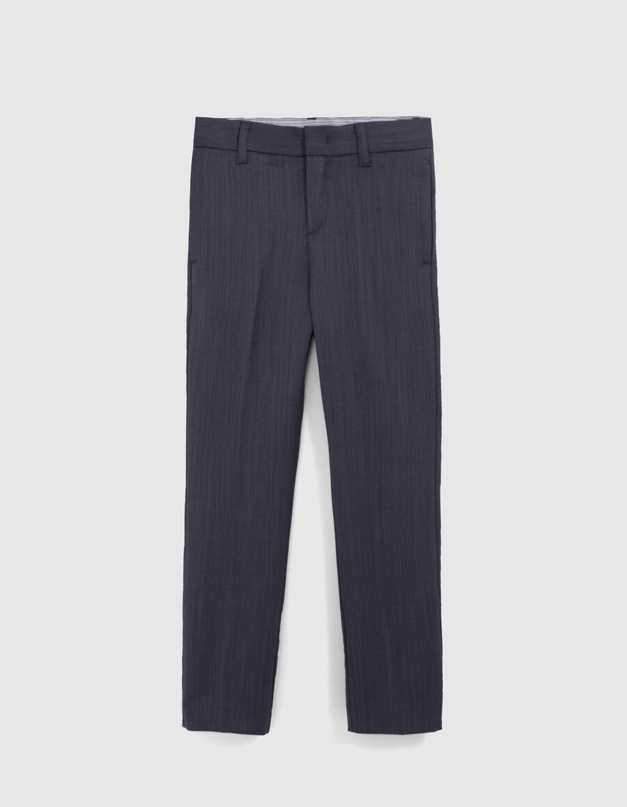 marineblaue strickhose für jungen