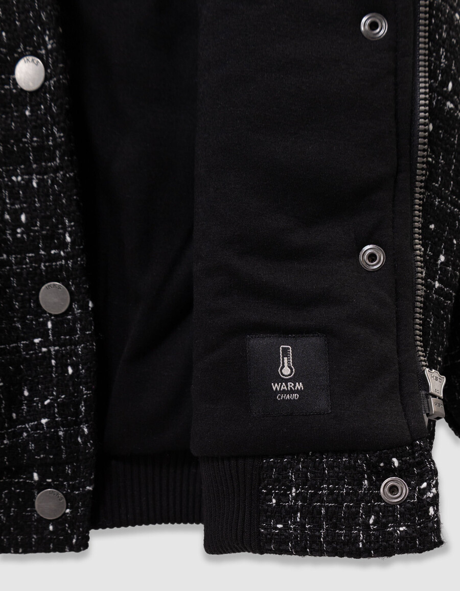 schwarze tweedjacke für mädchen