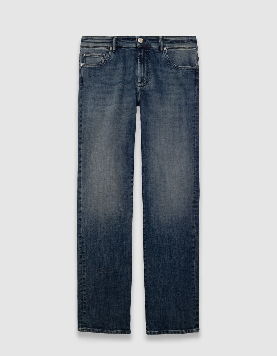 bruce slim jeans für herren blau
