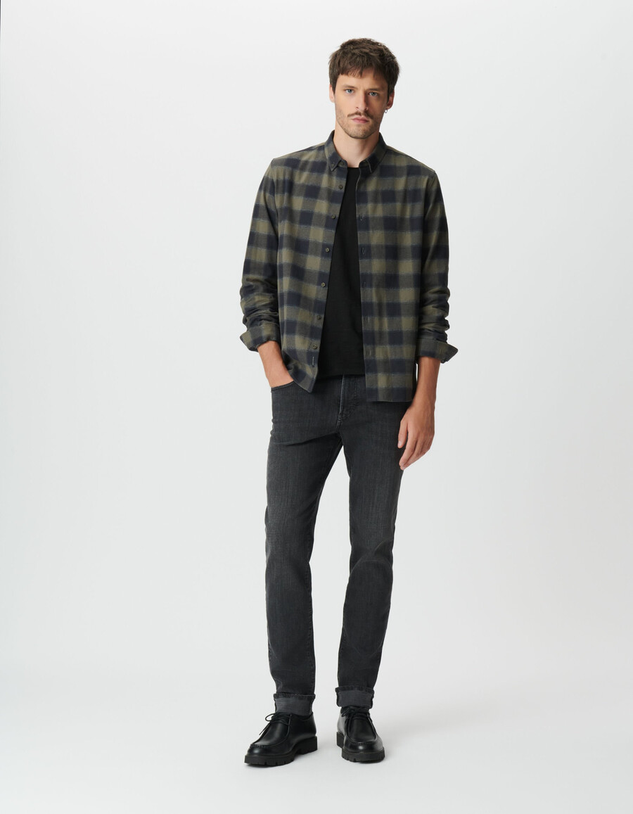 graue bruce slim jeans für herren