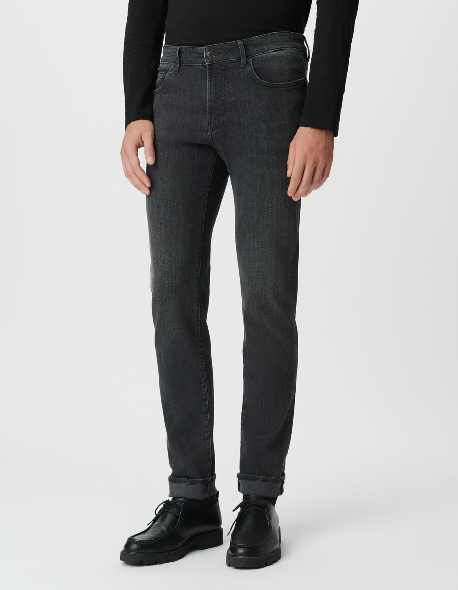 graue bruce slim jeans für herren