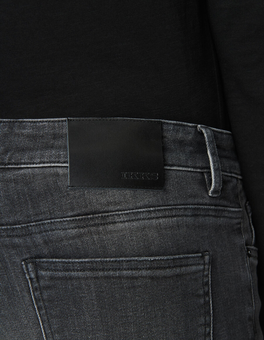 graue bruce slim jeans für herren