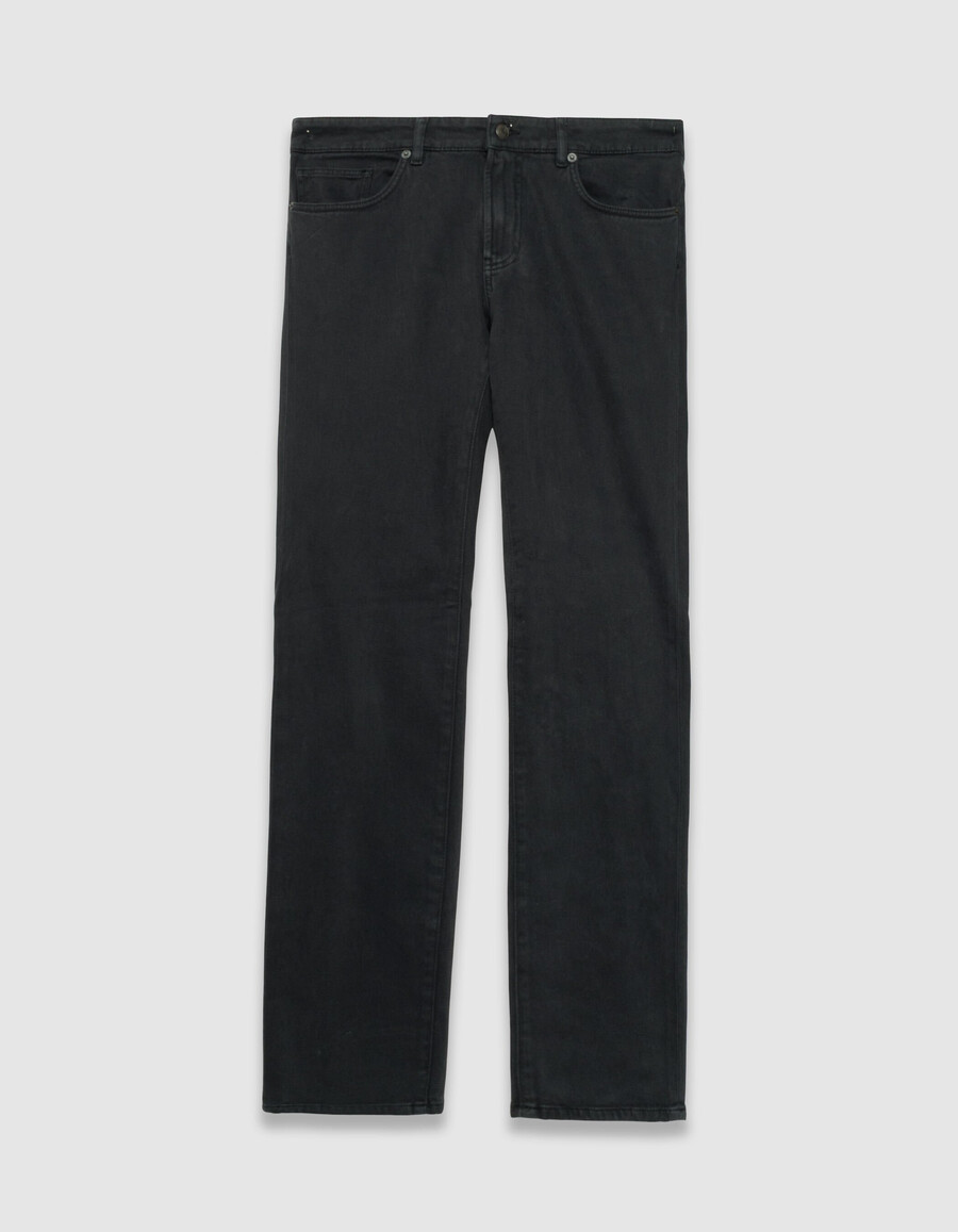 schwarze bruce slim jeans für herren gealtert