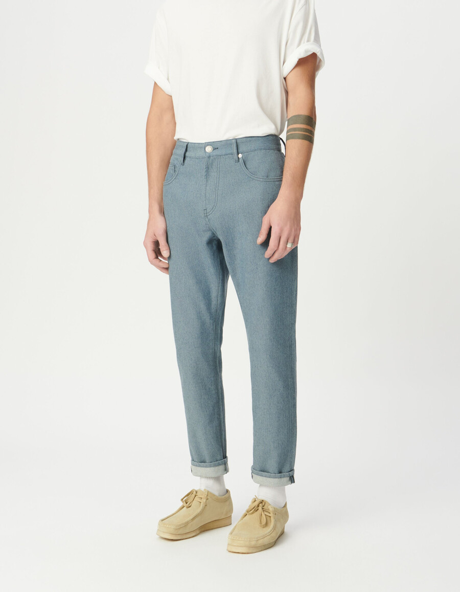 herren-jeans „ben in blaumeliert schmal zulaufend