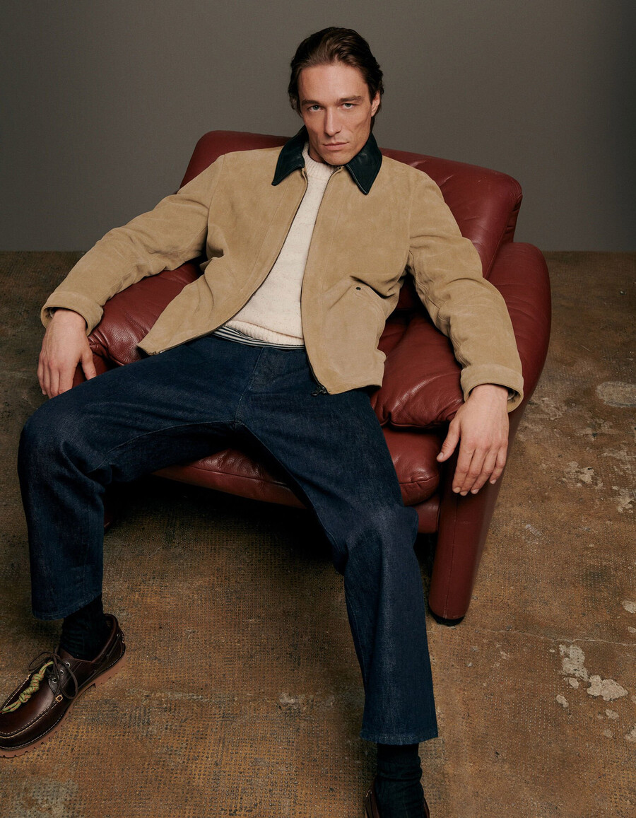 blue gaucho cropped jeans herren