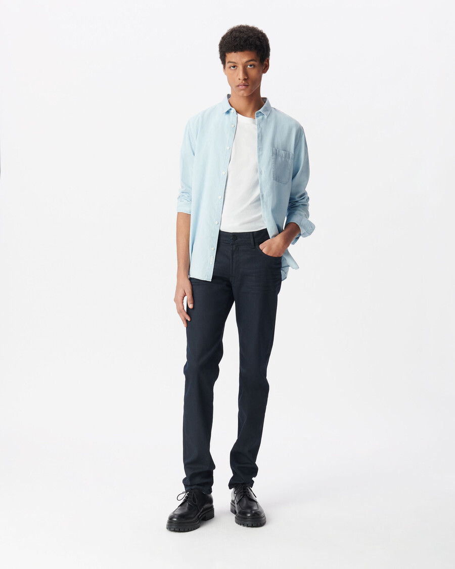 herren-jeans in schmaler passform marineblau