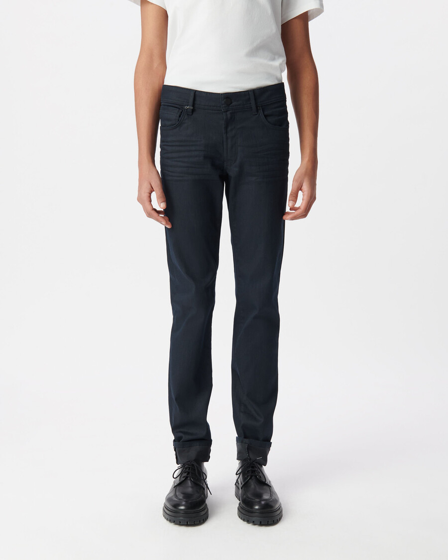 herren-jeans in schmaler passform marineblau